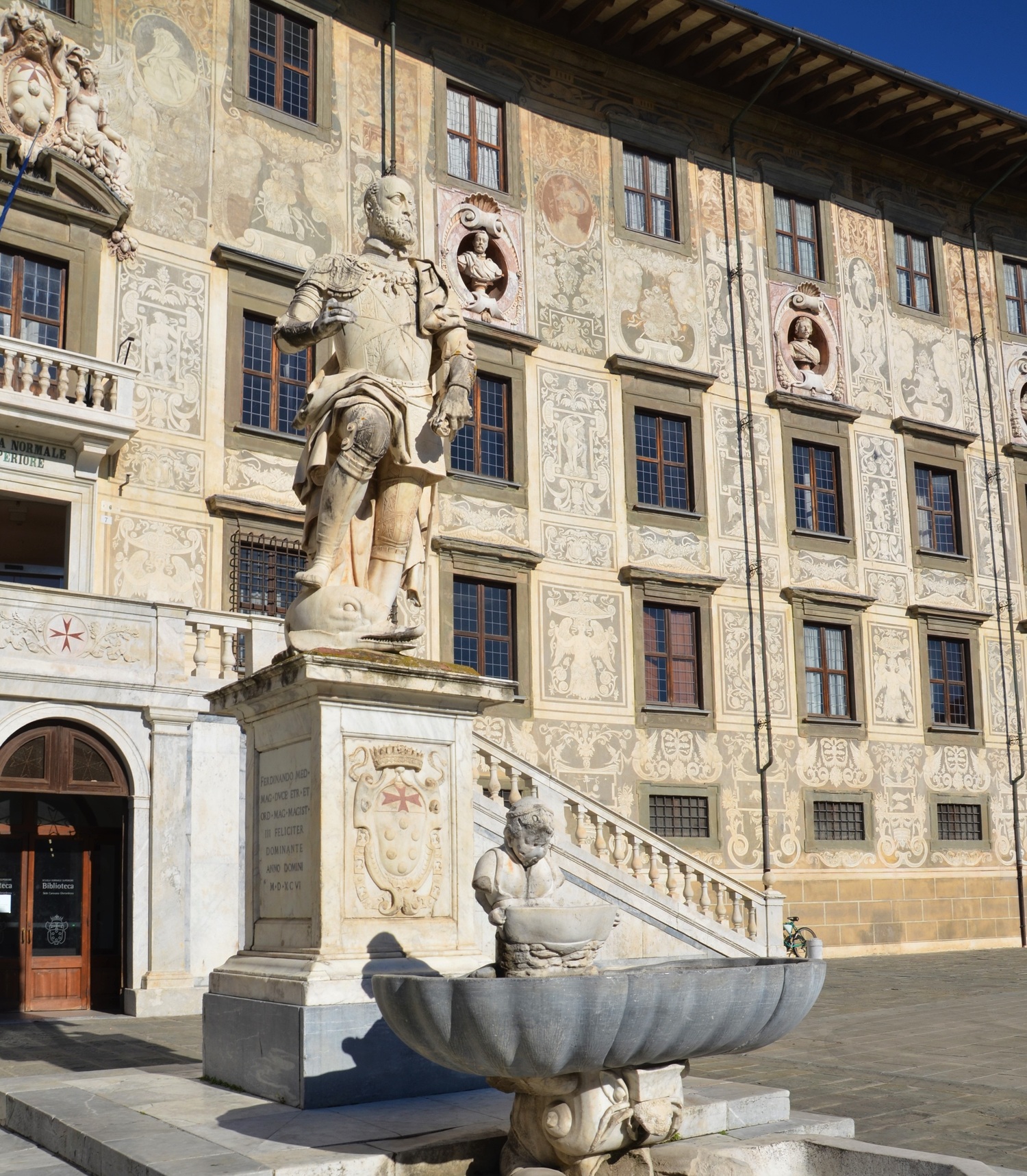 La statua di Cosimo I dei Medici (L. Corevi, Comune di Pisa)