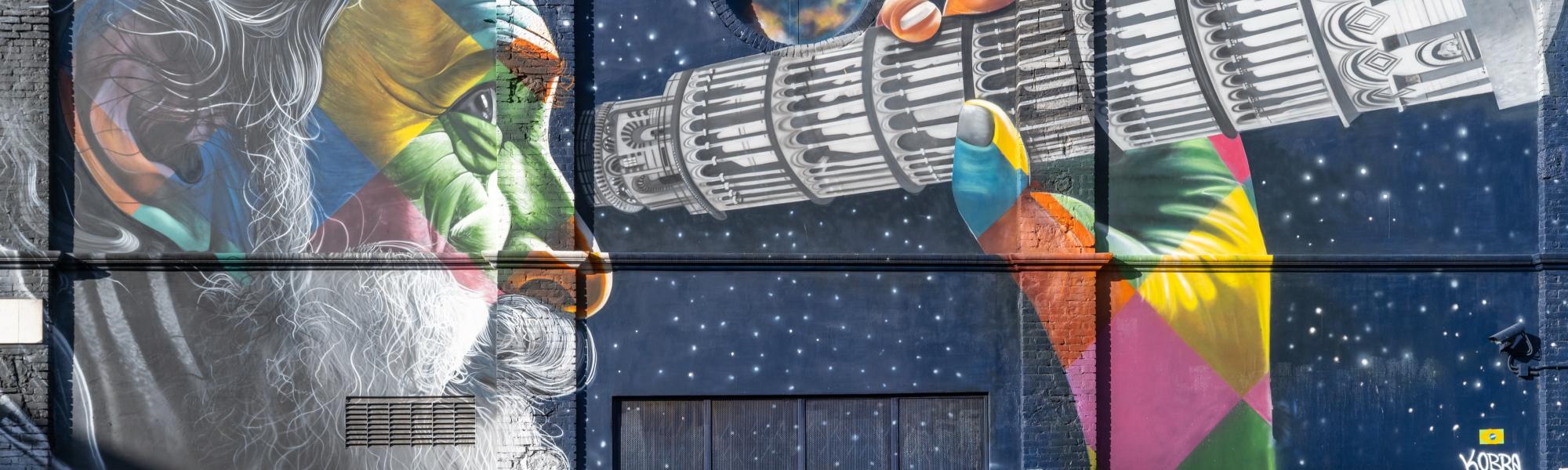Murale Galileo Galilei, Eduardo Kobra 