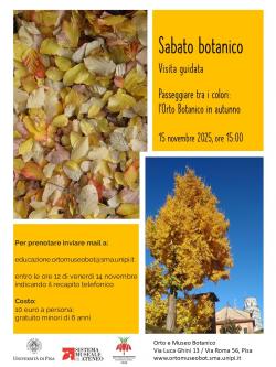 Sabato botanico novembre 2025