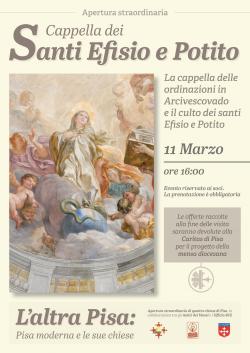 Apertura straordinaria Cappella dei Santi Efisio e Potito 