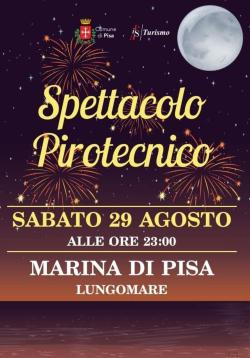 Spettacolo pirotecnico a Marina di Pisa 2026