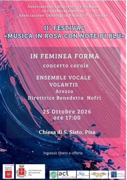 Musica in rosa con note in blu. Concerto in S. Sisto
