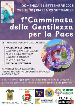 Prima Camminata della Gentilezza per la Pace 