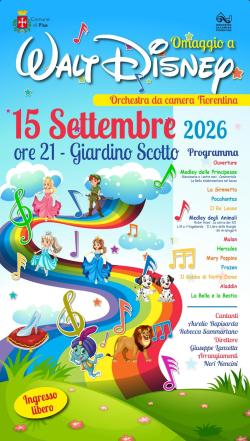 Omaggio a Walt Disney al Giardino Scotto