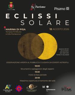 Eclissi solare a Marina di Pisa