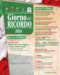 Giorno del Ricordo 2026 