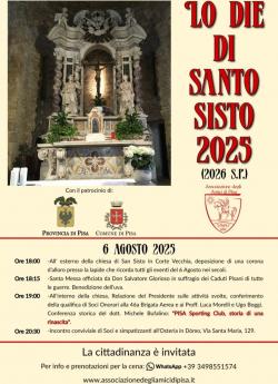 Lo die di Santo Sisto 2025