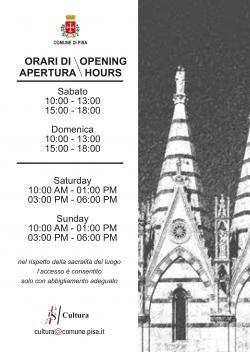 Aperture invernali Chiesa della Spina 