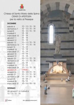 Presepe alla Chiesa di Santa Maria della Spina 2025