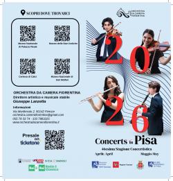Concerts in Pisa 2026