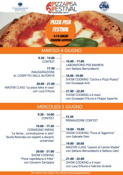 Programma Pizza Pisa Festival 3