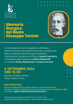 Giuseppe Toniolo - conferenza e visita guidata 
