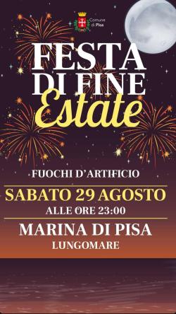 Spettacolo pirotecnico a Marina di Pisa 2026