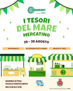 I tesori del mare. Mercatino a Marina di Pisa - fine agosto 2026