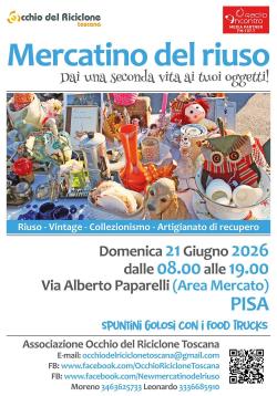 Mercatino del riuso giugno 2026