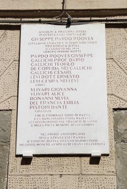 Via S. Andrea, numero 22 lapide - Casa Pardo Roques (G. Bettini, Comune di Pisa)