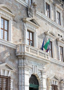 Particolari facciata - Palazzo Lanfreducci detto ‘Alla Giornata’ (G. Bettini, Comune di Pisa)