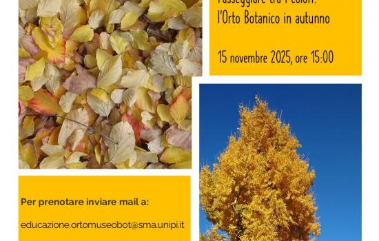 Sabato botanico novembre 2025