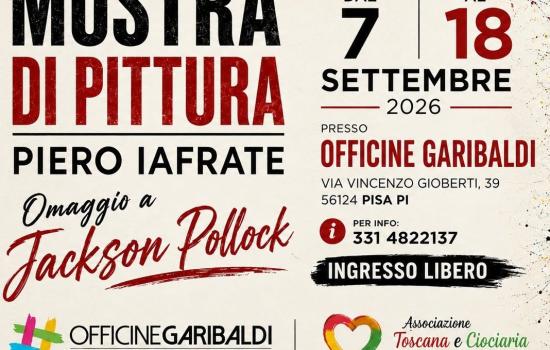 Omaggio a Jackson Pollock - mostra di pittura di Piero Iafrate 