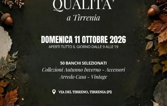 Mercato di qualità a Tirrenia - ottobre 2026