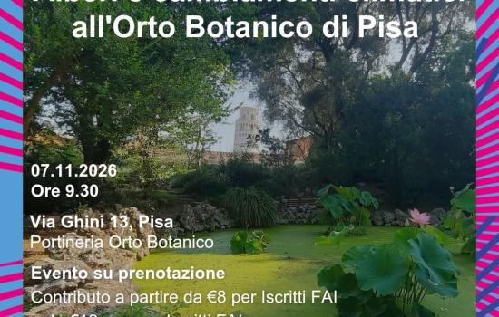 Alberi e cambiamenti climatici - Orto Botanico