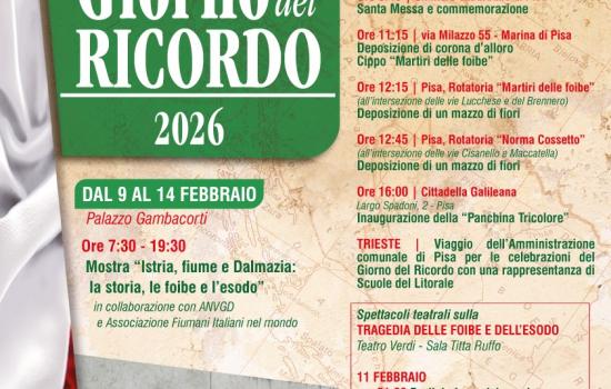 Giorno del Ricordo 2026 