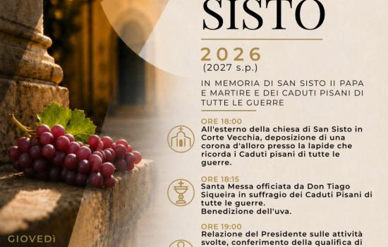 Lo die di Santo Sisto 2026