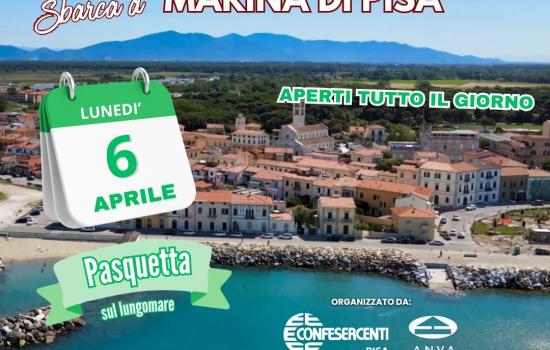 Mercato di qualità a Marina di Pisa aprile 2026