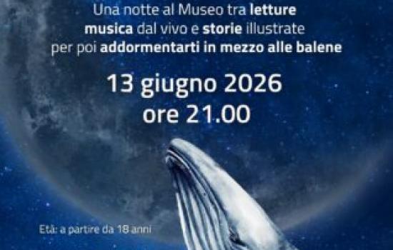 Notte di luna, sogni e balene al Museo di Storia Naturale