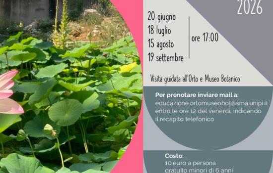 Sabato Botanico - estate 2026