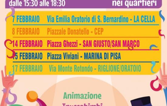 Carnevale nei quartieri 2026