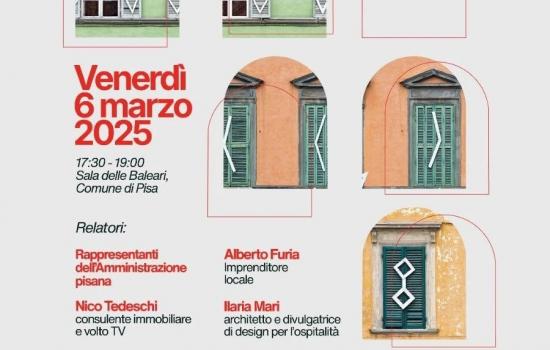 “Pisa oltre la Torre. L’ospitalità che resta”. Incontro pubblico sulla città e il turismo