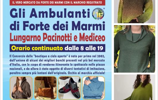 Il Mercato di Forte dei Marmi sui Lungarni 