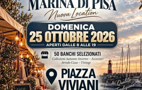Mercato di qualità a Marina di Pisa ottobre 2026