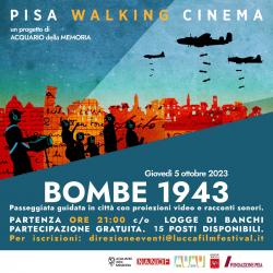 Bombe 1943. Pisa walking cinema