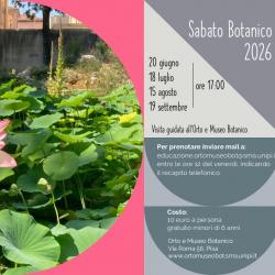 Sabato Botanico - estate 2026
