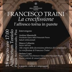 La crocifissione di Francesco Traini torna in parete al Camposanto monumentale di Pisa