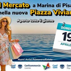 Mercato a Marina di Pisa 19 aprile 2026